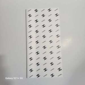 Chanel Black and White Gift Wrap Stickers